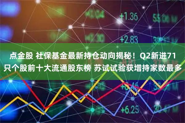 点金股 社保基金最新持仓动向揭秘！Q2新进71只个股前十大流通股东榜 苏试试验获增持家数最多