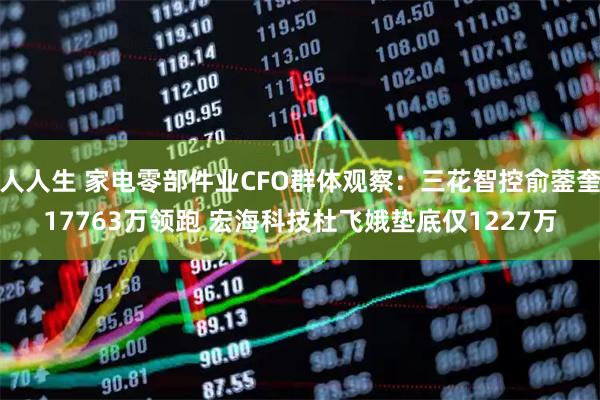 人人生 家电零部件业CFO群体观察：三花智控俞蓥奎17763万领跑 宏海科技杜飞娥垫底仅1227万