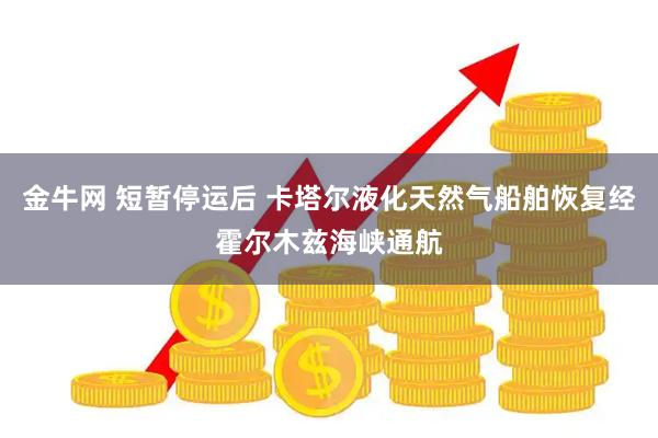 金牛网 短暂停运后 卡塔尔液化天然气船舶恢复经霍尔木兹海峡通航